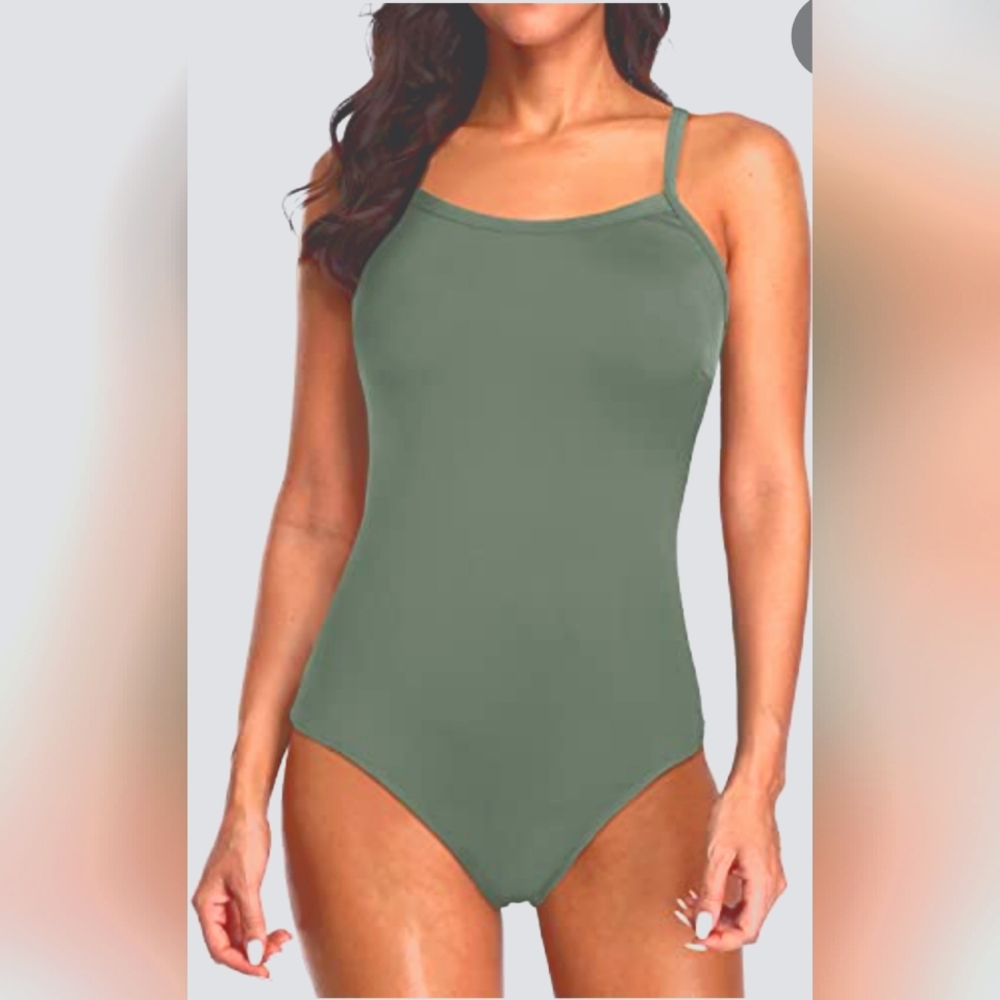 Women's Green One-Piece Swimsuit